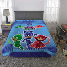 Load image into Gallery viewer, Franco Kids Bedding Super Soft Microfiber Reversible Comforter, Twin/Full, PJ Masks