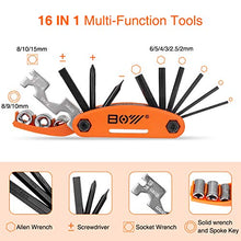 Load image into Gallery viewer, Bicycle Repair Bag & Bicycle Tire Pump, Home Bike Tool Portable Patches Fixes, Fixe, Inflator, Maintenance For Camping Travel Essentials Tool Bag Bike Repair Tool Kit Safety Emergency All In One Tool