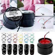 Load image into Gallery viewer, Braceus DIY Pulling Line Silk Spider Painting Drawing Gel UV Nail Art Lacquer Varnish 21
