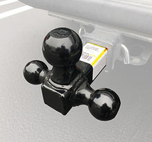 Load image into Gallery viewer, MAXXHAUL Black 70270 Hollow Shaft Triple Ball Mount - Black