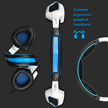 Load image into Gallery viewer, Xbox One PS4 Headset,Sades SA920 3.5mm Wired Over Ear Stereo Gaming Headphones with Microphone for PC iOS Computer Gamers Smart Phones Mobiles(White Black)