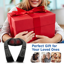 Load image into Gallery viewer, Etekcity Cordless Neck Back Massager with Heat, Christmas Gifts for Men Women Dad Mom, Birthday Gifts, Shiatsu Kneading Massage Pillow for Neck Back Shoulder Pain Relief, Home Car Chair Office Use