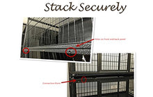 Load image into Gallery viewer, Homey Pet 37" Heavy Duty Metal Open Top Cage w/Floor Grid, Casters and Tray