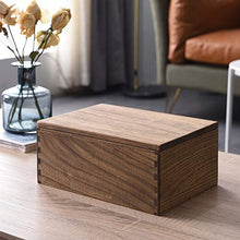 Load image into Gallery viewer, Kirigen Wood Stash Box with Lid - Decorative Boxes for Crafts, Sewing, Keepsake, Memory - Wooden DIY Storage Box Stash Jewelry - Wooden Boxes for Home Office Storage Dark Brown (SNH-DBR)
