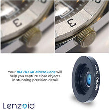 Load image into Gallery viewer, Phone Camera Wide Angle Lens 0.6X and 10x Macro HD 4K 2 in 1 Travel kit Detachable Clear Vision no Dark Circle