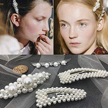 Load image into Gallery viewer, PIAOPIAONIU 9 Pcs Artificial Pearl Hair Clip For Women Pearl Wrapped Bobby Pin Hairpins Barrettes,Wedding Bridal Ornaments For Ladies Girls