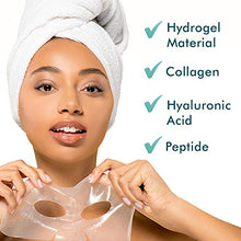 Load image into Gallery viewer, Ebanel 10-Pack Hydrogel Collagen Mask for Face, Instant Brightening Hydrating Face Mask Sheet Mask for Firming, Lifting Anti Aging Anti Wrinkle with Hyaluronic Acid, Peptide, Aloe Vera, Vitamin C & E