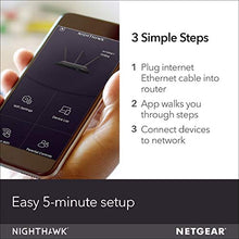Load image into Gallery viewer, NETGEAR Nighthawk Smart WiFi Router (R7000) - AC1900 Wireless Speed (up to 1900 Mbps) | Up to 1800 sq ft Coverage & 30 Devices | 4 x 1G Ethernet and 2 USB ports | Armor Security