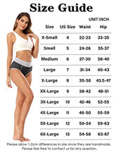 Load image into Gallery viewer, POKARLA Women's High Waisted Cotton Underwear Soft Breathable Panties Full Coverage Stretch Briefs Regular & Plus Size(Small)