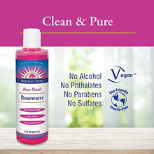 Load image into Gallery viewer, Heritage Store Rose Petals Rosewater | Alcohol Free, 100% Pure Vegan | Benefits Sensitive Skin, & Hair | 8oz | 3 pk