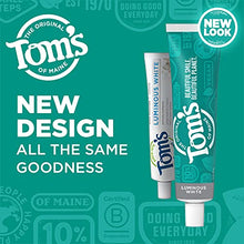 Load image into Gallery viewer, Tom's of Maine Natural Luminous White Toothpaste with Fluoride, Clean Mint, 4.7 oz. 3-Pack (Packaging May Vary)