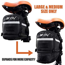 Load image into Gallery viewer, BV Bicycle Strap-On Bike Saddle Bag/Seat Bag/Cycling Bag