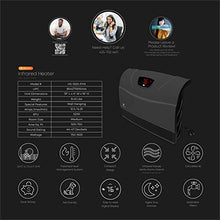 Load image into Gallery viewer, Heat Storm Phoenix HS-1500-PHX, Infrared Space Heater with Attachable Feet, Remote Control, Energy Efficient-750-1500 Watts, Gray Floor or Wall