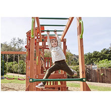 Load image into Gallery viewer, Little Tikes Real Wood Adventures Bobcat Ridge Backyard Playset Climb Swing Outdoor Activity Play Structure with Slide for Toddlers, Kids Climbers & Wooden Play Structures
