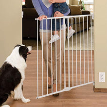 Load image into Gallery viewer, Munchkin Extending XL Tall and Wide Baby Gate, Hardware Mounted Safety Gate for Stairs, Hallways and Doors, Extends 33" - 56" Wide, Metal, White