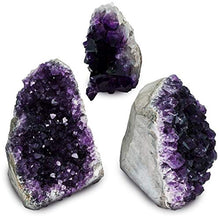 Load image into Gallery viewer, Natural Amethyst (0.5 lb to 1 lb) Crystal Clusters Stone from Uruguay Raw Geode Quartz - Deep Purple Color