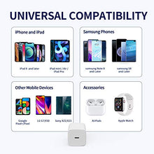Load image into Gallery viewer, iWALK Fast Charging Block 20W, USB-C Wall Charger iPhone Charger Adapter Compatible with iPhone 13/12/12 Mini/12 Pro/12 Pro Max/Magsafe, Galaxy, Samsung, Pixel 4/3, iPad Pro, AirPods Pro