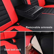 Load image into Gallery viewer, SOGLOTY Car Seat Covers Faux Leather Auto Vehicle Front Back Seat Cushion Cover Protector for Cars SUV Pick-up Truck Universal Full Set for Auto Interior Accessories (Front Rear, Pink)