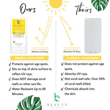 Load image into Gallery viewer, Mineral Sunscreen Stick - Zinc Oxide Sunscreen Lotion Stick, Best Sun Protection Travel Sunscreen Face and Body, Reef Safe Sunscreen, Natural Sunscreen Lotion Stick (No Tint)