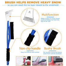 Load image into Gallery viewer, AGOESH Ice Scraper with Mitt for Car Windshield Snow Scrapers and Brush Waterproof Snow Remover Glove Lined of Thick Fleece Keep Hand Warm Black 2 Pack