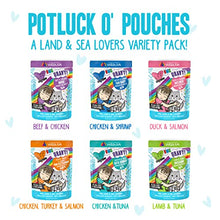 Load image into Gallery viewer, B.F.F. Omg - Best Feline Friend Oh My Gravy!, Variety Pack, Potluck O' Pouches, Wet Cat Food By Weruva, 2.8Oz Pouches (Pack Of 12)