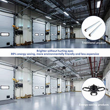 Load image into Gallery viewer, Motion Activated LED Garage Lights, 80W Motion Sensor Deformable LED Garage Ceiling Lights with 3 Adjustable Wings, 8000LM, E26 LED Shop Lights for Warehouse, Barn, Basement