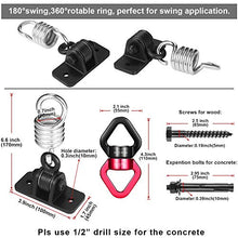 Load image into Gallery viewer, MDAIRC Heavy Duty Hanging Kit Swing Hangers and Hammock Spring and 360 Smooth Swing Swivel Spinner Kglobal Swivel Hook and Locking Snap Hooks for Wooden Sets,tire Swing Swivel, Seat Trapeze Yoga