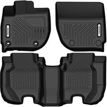 Load image into Gallery viewer, OEDRO Floor Mats Compatible with 2015-2020 Honda Fit, Custom Fit Front & 2nd Row Liner Set, Black TPE All-Weather Guard