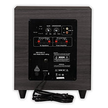 Load image into Gallery viewer, Acoustic Audio PSW-10 400 Watt 10-Inch Down Firing Powered Subwoofer (Black)