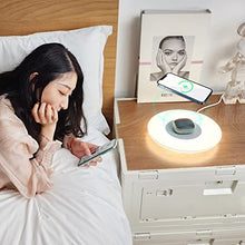 Load image into Gallery viewer, ZYSHEN Led Desk Lamp Bedside Lamp with Wireless Charger for Bedroom Lamps Dimmable Desk Light White Wireless Charger Lamp Touch Desk Lamps for Home Office Led Night Light