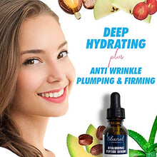Load image into Gallery viewer, Ebanel Hyaluronic Acid Serum for Face with Peptides, Deep Hydrating Anti Aging Serum, Visibly Plump, Firm & Smooth Skin, Reduce Redness with Vitamin C, E and B5, Niacinamide, Aloe, Jojoba Oil, MSM