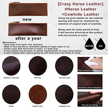 Load image into Gallery viewer, S-ZONE Men Vintage Genuine Leather Backpack Casual Daypack Multi Pockets Travel Bag Brown