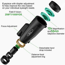 Load image into Gallery viewer, Allkeys 16x55 High Definition Monocular Telescope and Quick Smartphone Holder,2020 Newest Waterproof Monocular,Day & Low Night Vision,BAK4 Prism for Wildlife Bird Watching Hunting