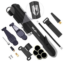 Load image into Gallery viewer, NewMainone Mini Bike Pump Portable Bicycle Frame Pump,Bicycle Tire Pump Glueless Puncture Repair Kit,120 PSI Fast Air Pump Suitable for Presta & Schrader Valve