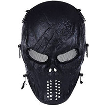 Load image into Gallery viewer, Tactical Mask Skull Full Face with Metal Mesh Eye Protection-Airsoft/BB Gun/CS Game-Zombie Masks Heads Scary for Cosplay Party Halloween Tricky Man&Women