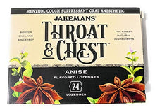 Load image into Gallery viewer, Jakeman's Anise Throat & Chest Lozenge Box, 24 counts