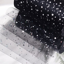 Load image into Gallery viewer, Glitter Tulle Rolls, 6” by 50 Yards (150FT) Sequin Tulle Netting Fabric Tulle for Tutu Skirts Sewing Birthday Wedding Party Decoration (Watermelon Red)