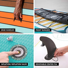Load image into Gallery viewer, BOTE Breeze Aero Inflatable Stand Up Paddle Board, SUP with Accessories | Pump, Paddle, Fin & Travel Bag (Native Eclipse, 10'8")