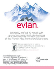 Load image into Gallery viewer, evian Natural Spring Water 1 Liter (Pack of 6), Naturally Filtered Spring Water, Naturally Filtered Spring Water in Large Bottles