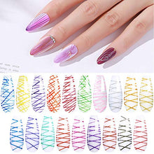 Load image into Gallery viewer, Elite99 Metallic Gel Polish Set Soak Off Spider Silk Gel Nail Polish Salon Manicure Tool Kit for Beginner 5ml