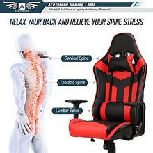 Load image into Gallery viewer, Acethrone Gaming Chair Racing Office Computer Ergonomic Video Game Chair Backrest and Seat Height Adjustable Swivel Recliner with Headrest and Lumbar Pillow Esports Chair,Red