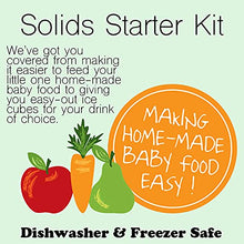 Load image into Gallery viewer, Mumi&Bubi Solids Starter Kit, Two Reusable Baby Food Freezer Storage Trays - Perfect Container for Homemade Baby Food - Each Tray has 21 x 1 oz Cubes, 42 oz Total Capacity