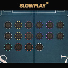 Load image into Gallery viewer, SLOWPLAY Nash Clay Poker Chips, 14 Grams Heavyweight Clay Composite, 40mm Large Chips in Bulk, Pack of 50 with Denomination of 1