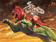 Load image into Gallery viewer, Masters of The Universe Mattel Jigsaw Puzzle with 500 Interlocking Pieces & Mini-Poster Featuring He-Man & Battle Cat, Gift for Collectors & Kids Ages 8 Years Old & Up, Orange