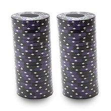 Load image into Gallery viewer, Brybelly Ace King Suited Poker Chip Heavyweight 14-Gram Clay Composite – Pack of 50 (Black)