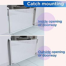 Load image into Gallery viewer, Perma Outdoor Retractable Baby Gate 33" Tall, Extends to 71" Wide, Gray