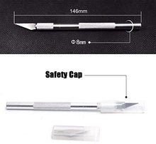 Load image into Gallery viewer, Mlife Precision Carving Craft Knife Stainless Steel Hobby Knives for DIY Art Work Cutting - 2 Handles and 60 Spare Blades with Storage Case