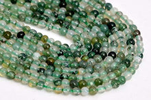 Load image into Gallery viewer, KapOD Beads 2MM Genuine Natural Green Moss Agate Beads Grade AAA Round Loose Beads 15.5" Loose Beads