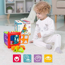Load image into Gallery viewer, LBLA Baby Activity Cube Center Early Learning Educational Music Toys for Toddlers Flashing Shape Sorter for Babies Kids