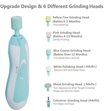 Load image into Gallery viewer, Baby Nail Clipper Baby Nail File - ELINKA Upgrade Safe Electric Baby Nail Trimmer Clippers Kit with Light for Newborn Infant Kids Toddler Toes Fingernails Care Trim Polish